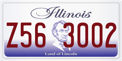 IL license plate Z563002