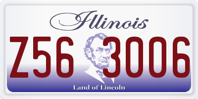 IL license plate Z563006