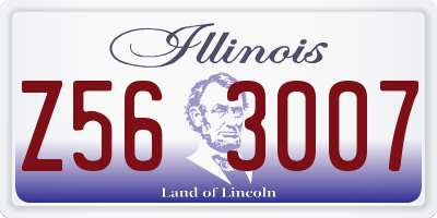 IL license plate Z563007