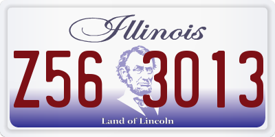 IL license plate Z563013