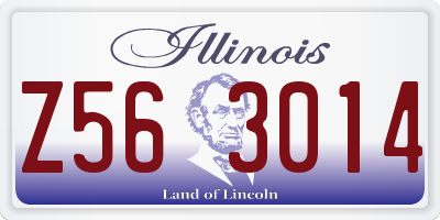 IL license plate Z563014