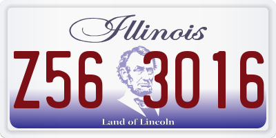 IL license plate Z563016