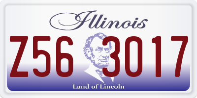 IL license plate Z563017