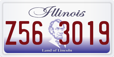 IL license plate Z563019
