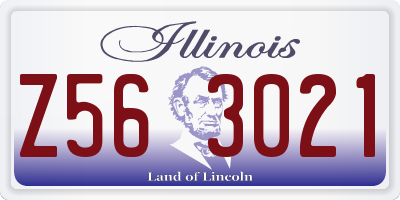 IL license plate Z563021