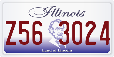 IL license plate Z563024