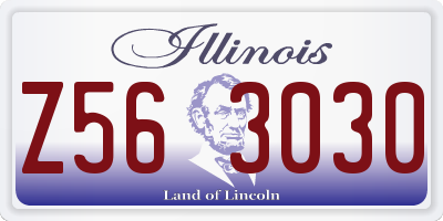 IL license plate Z563030