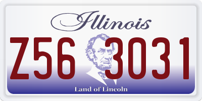 IL license plate Z563031