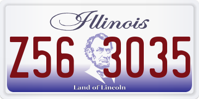 IL license plate Z563035