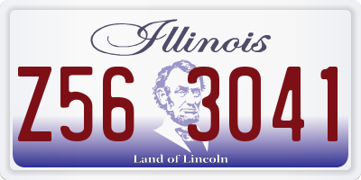 IL license plate Z563041