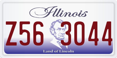 IL license plate Z563044