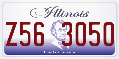 IL license plate Z563050
