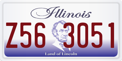 IL license plate Z563051