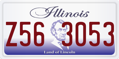 IL license plate Z563053