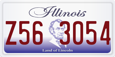IL license plate Z563054
