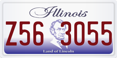 IL license plate Z563055