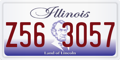 IL license plate Z563057