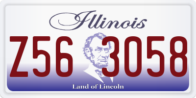 IL license plate Z563058