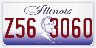IL license plate Z563060
