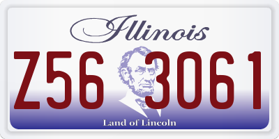 IL license plate Z563061