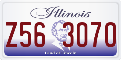 IL license plate Z563070