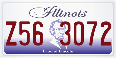 IL license plate Z563072