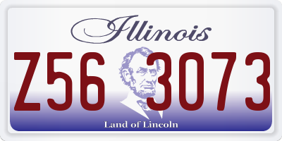 IL license plate Z563073