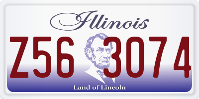 IL license plate Z563074