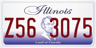 IL license plate Z563075