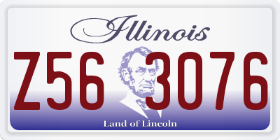 IL license plate Z563076