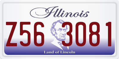 IL license plate Z563081