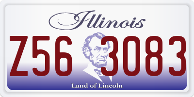 IL license plate Z563083
