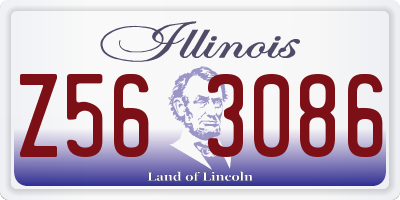 IL license plate Z563086