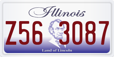 IL license plate Z563087