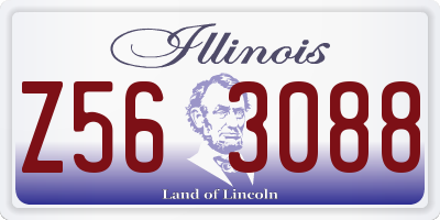 IL license plate Z563088