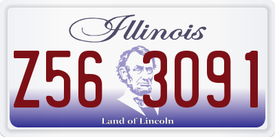 IL license plate Z563091