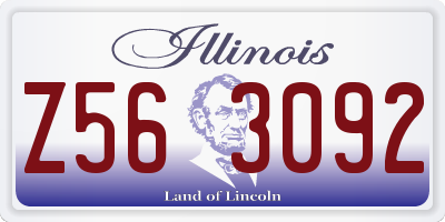 IL license plate Z563092