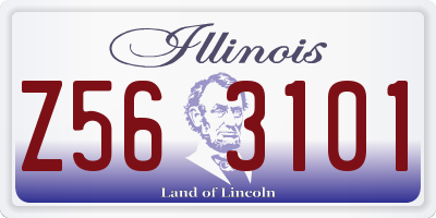 IL license plate Z563101