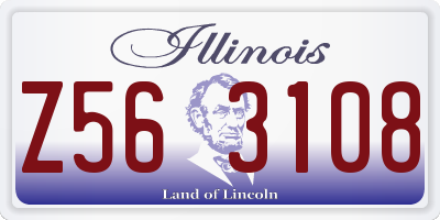 IL license plate Z563108