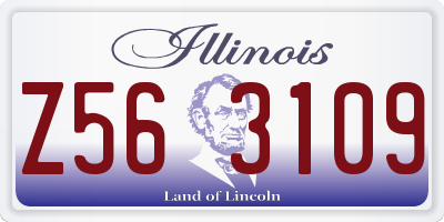 IL license plate Z563109