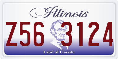 IL license plate Z563124