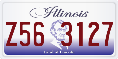 IL license plate Z563127