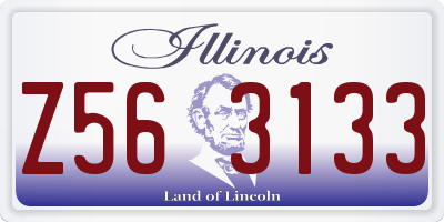 IL license plate Z563133