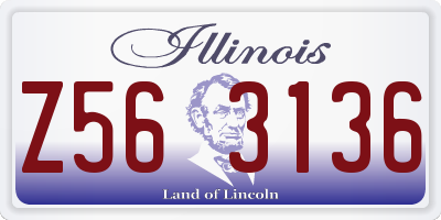 IL license plate Z563136