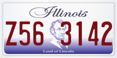 IL license plate Z563142