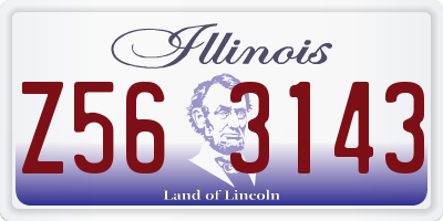 IL license plate Z563143