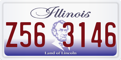 IL license plate Z563146