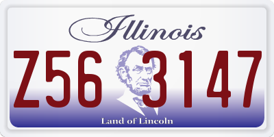 IL license plate Z563147