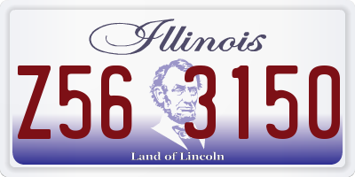 IL license plate Z563150