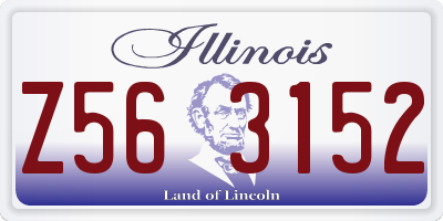 IL license plate Z563152